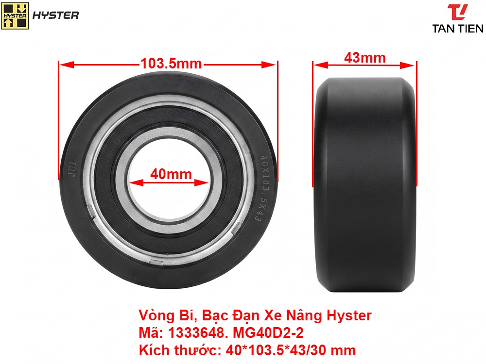 Vòng Bi Xe Nâng Hyster 1333648